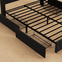 Belffin-Black-Metal-Bed-Frame-Slat-Support-Under-Bed-Storage-Basket