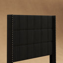 Belffin-Black-Upholstered-Bed-Frame-Headboard-Details