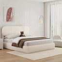 Avenel Upholstered Bed Frame with Adjustable Headboard and LED Lights