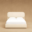 E01 Bed Frame Beige - Queen