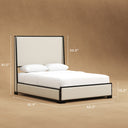 Belffin-Bed Frame-BY03-Dimension-Diagram-Fully-Assembled-Bed-Annotated-Dimensions